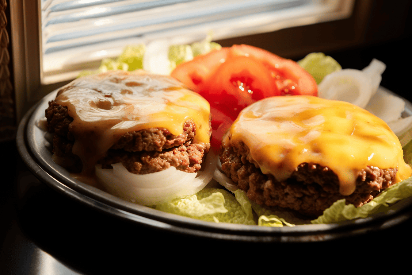 Air Fryer Double Cheeseburger