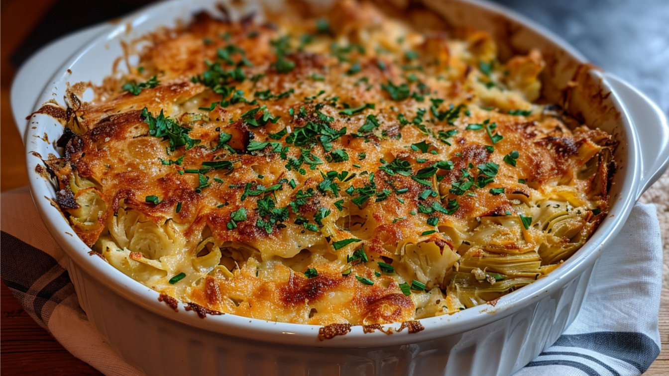 Artichoke Gratin: keto recipe with 4.1g net carbs