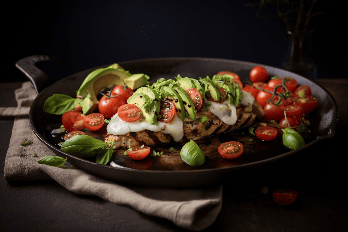 Avocado Caprese Smothered Chicken