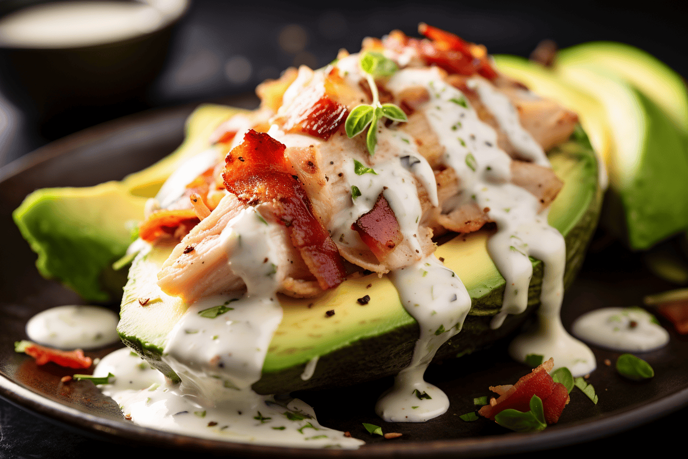 Keto Bacon and Chicken Stuffed Avocados Lazy Keto Application