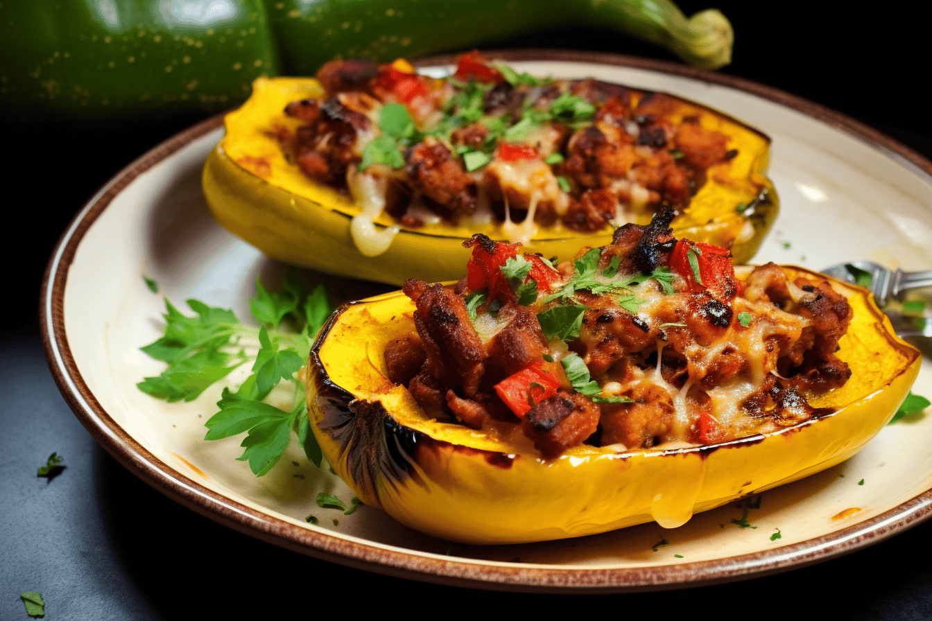 Breakfast Squash Boats