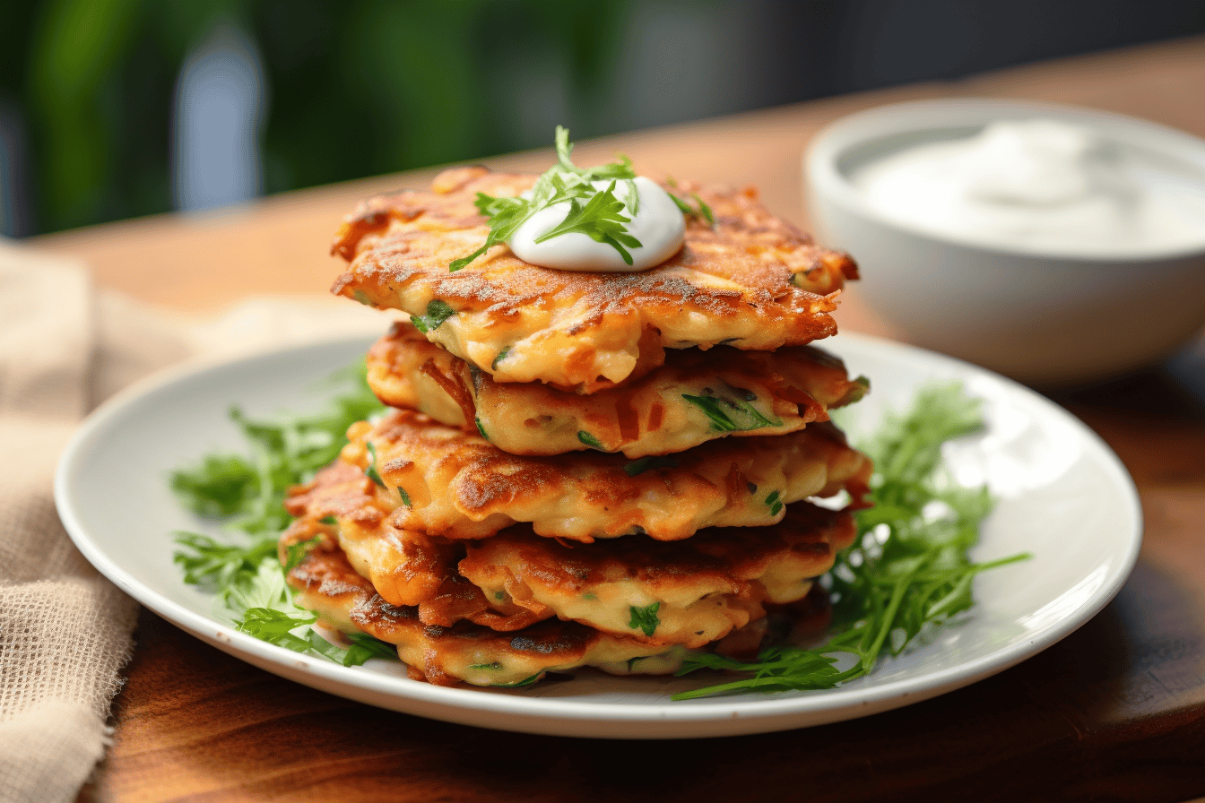 Cheesy Chicken Fritters