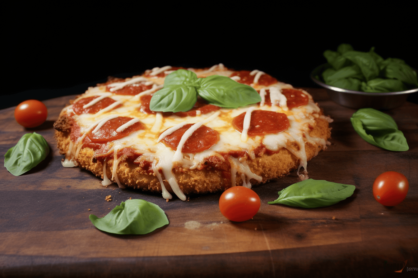 Keto Chicken Parm Crusted Pizza - Lazy Keto App