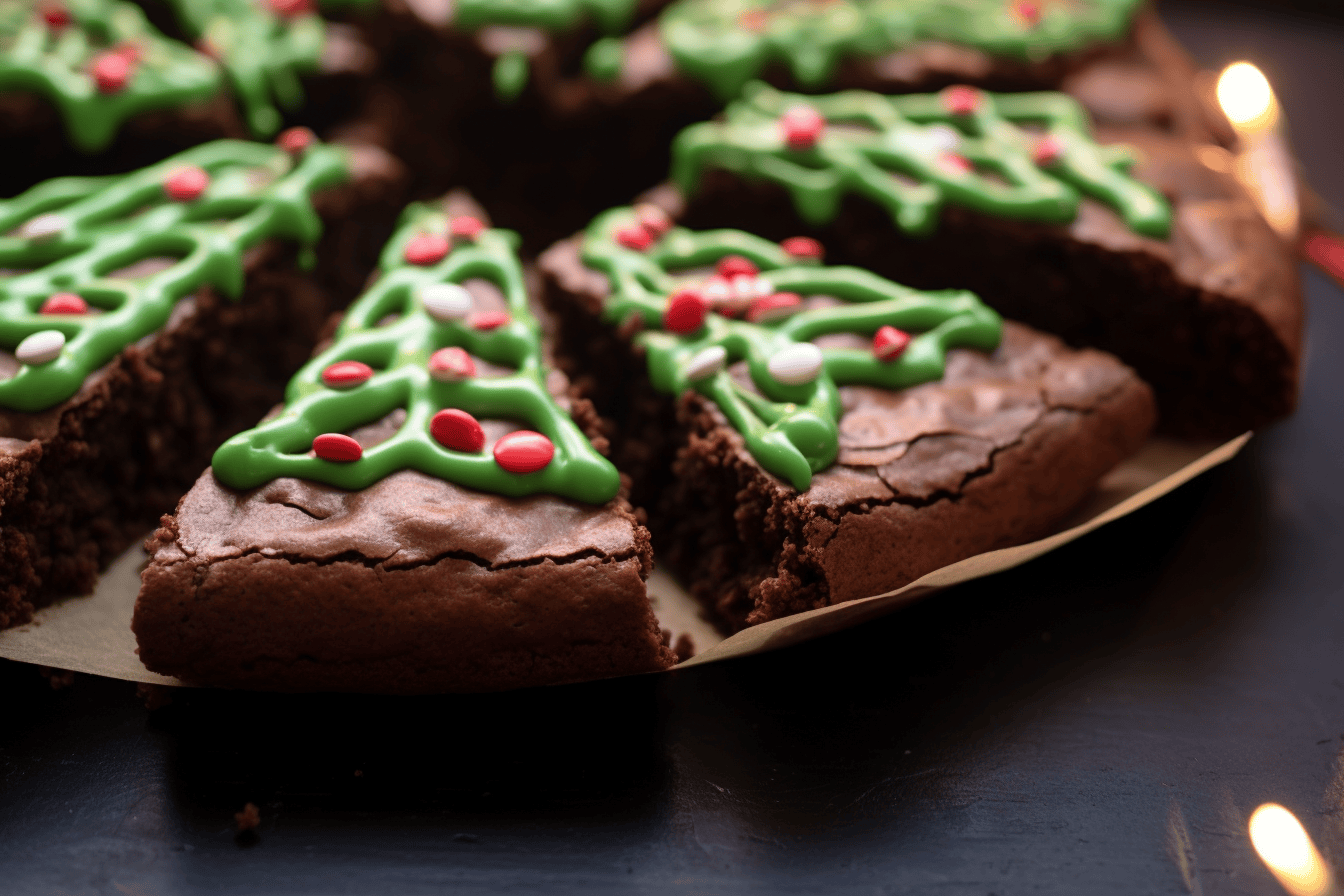 Christmas Tree Brownies - Leah With Love