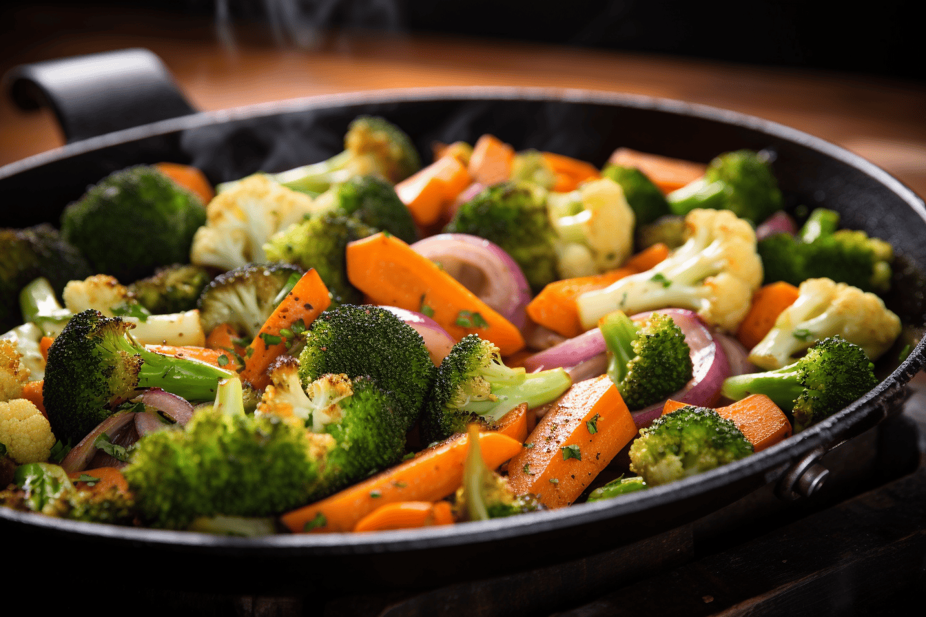 Garlic & Rosemary Roasted Veggies with Parmesan