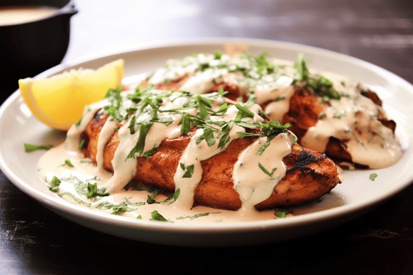 Grilled Lime Chicken with Cream Sauce