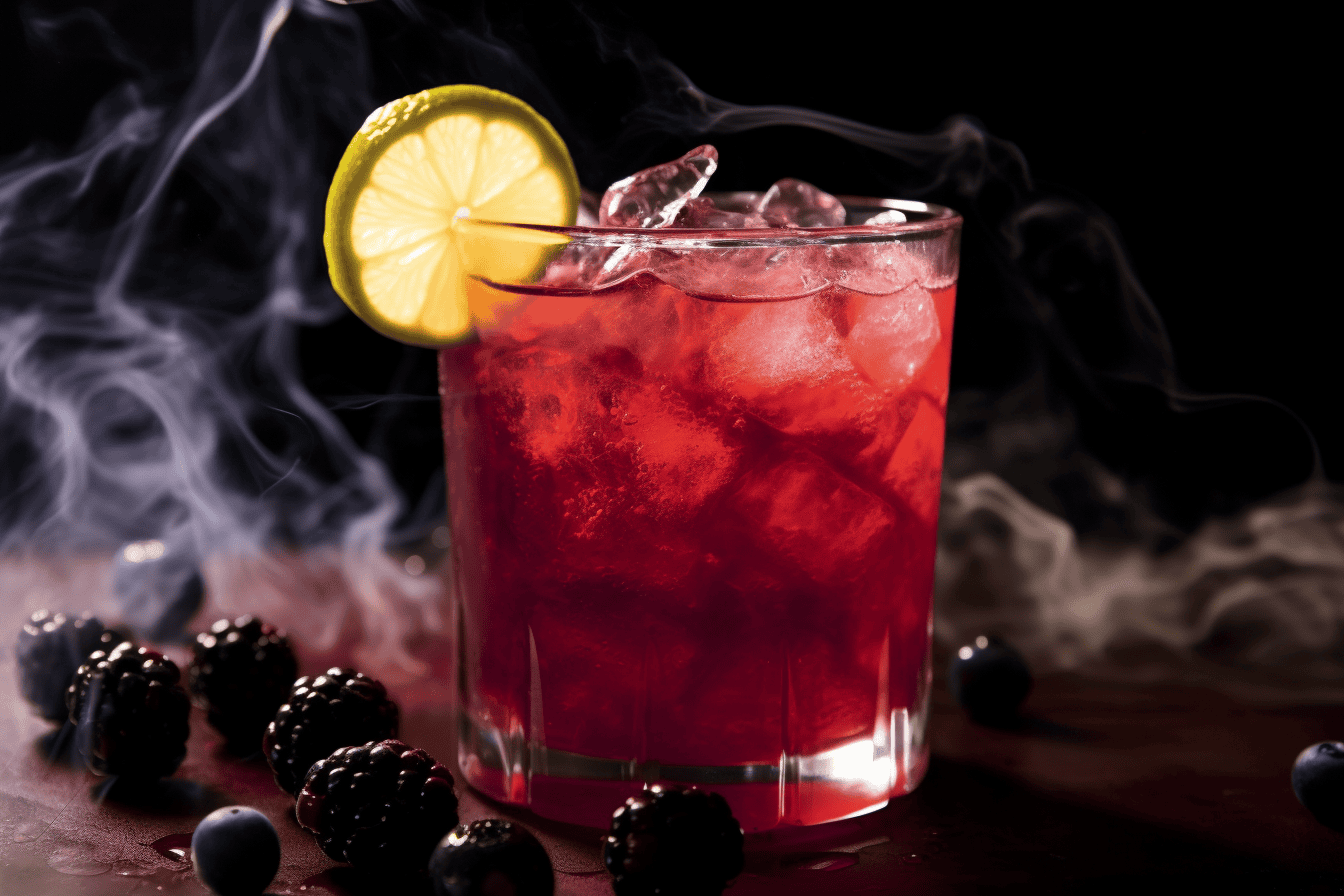 Keto Halloween Blackberry Cocktail - Lazy Keto App