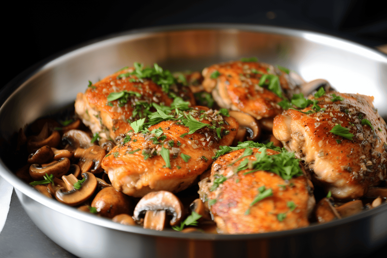 Herb Chicken and Mushrooms