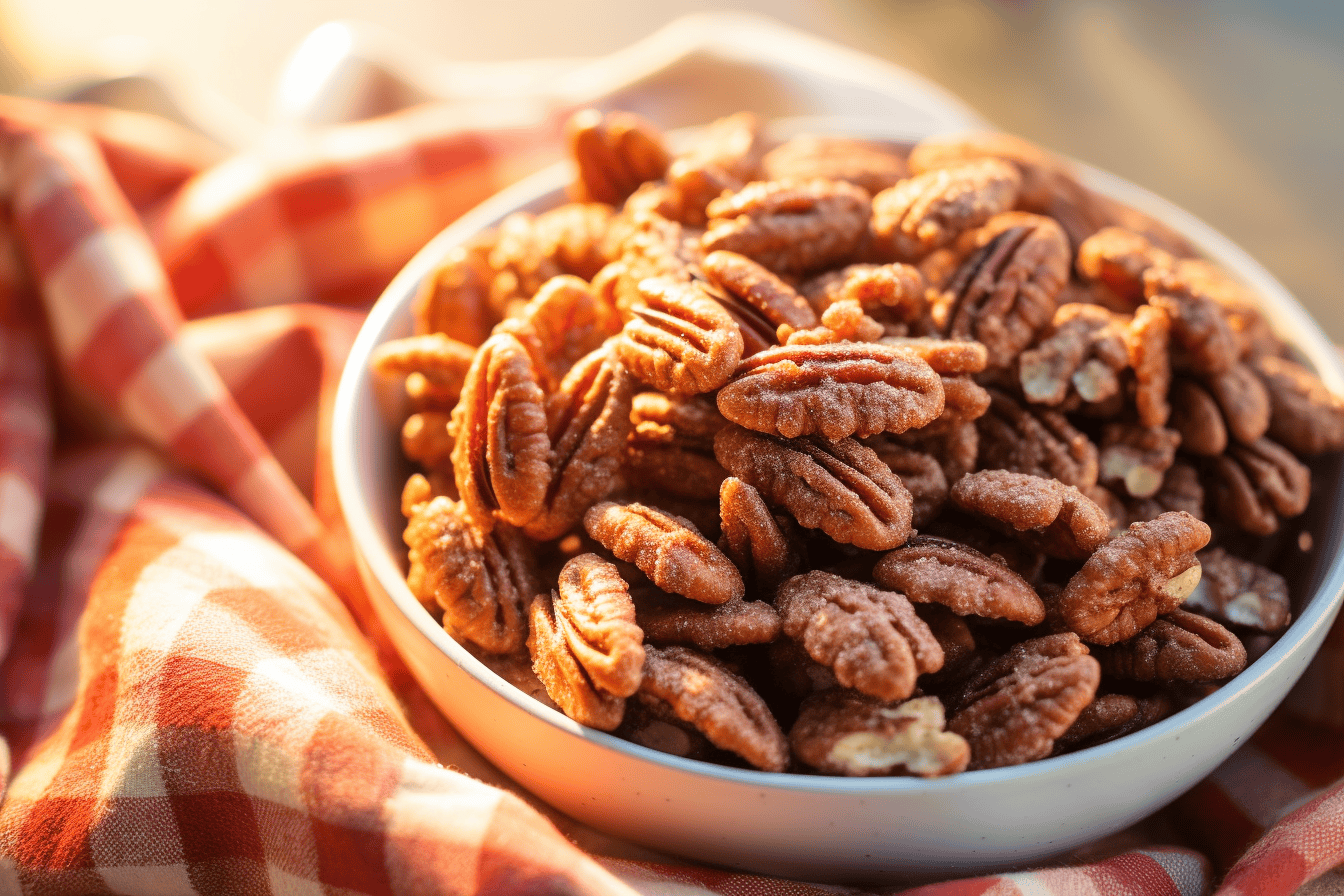 Lazy Candied Pecans