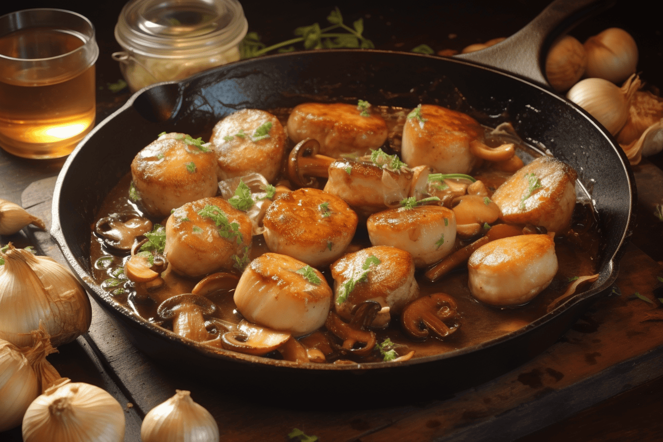 Keto Pan Seared Shallots and Mushrooms Lazy Keto Application