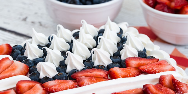 Keto Patriotic Dessert Cake - Lazy Keto App