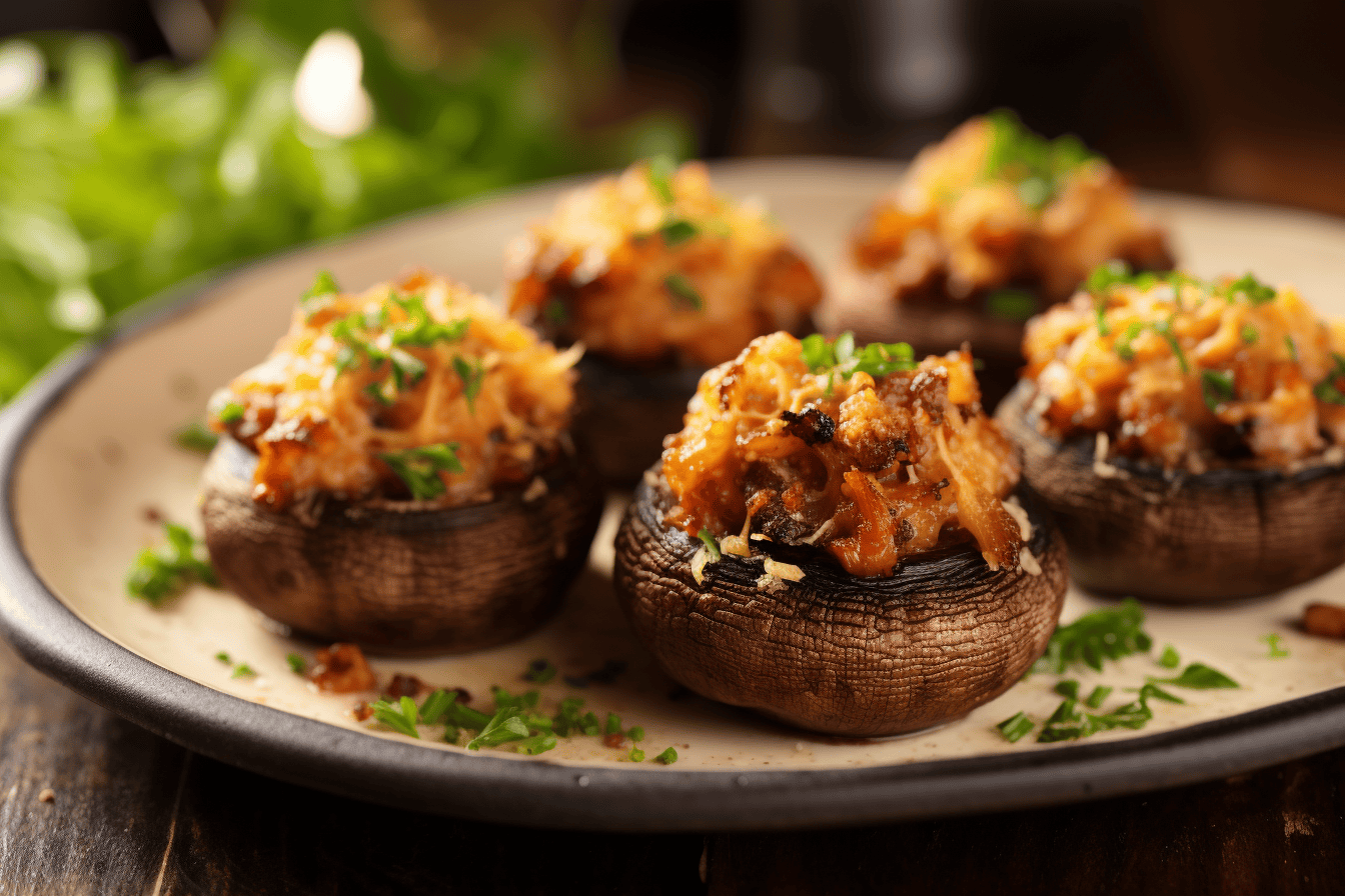 Keto Sausage Stuffed Mushrooms - Lazy Keto App