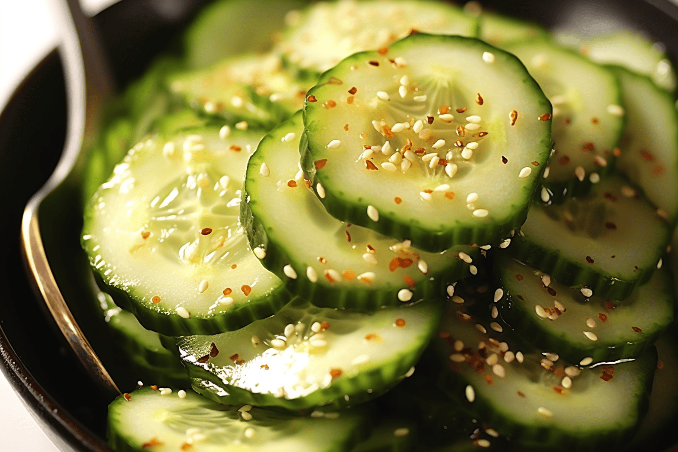 Keto Sesame Cucumber Salad - Lazy Keto App