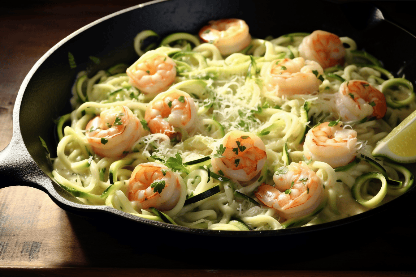 Keto Shrimp Scampi with Zoodles - Lazy Keto App