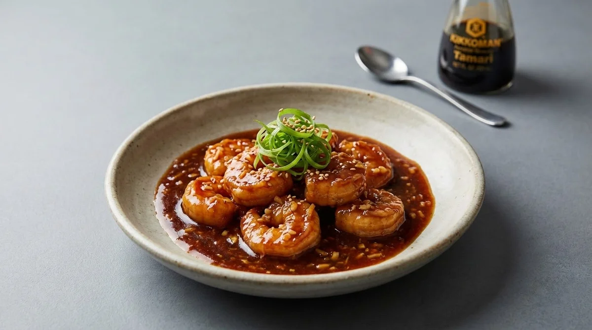 Sizzling Manchurian Shrimp Skillet: keto recipe with 3.1g net carbs