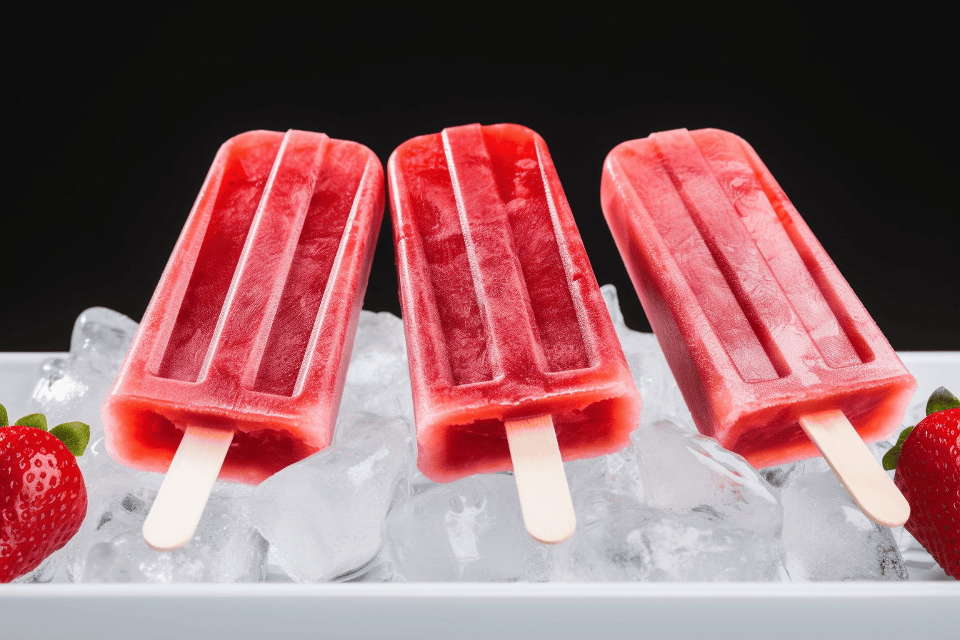 Strawberry Lime Popsicles