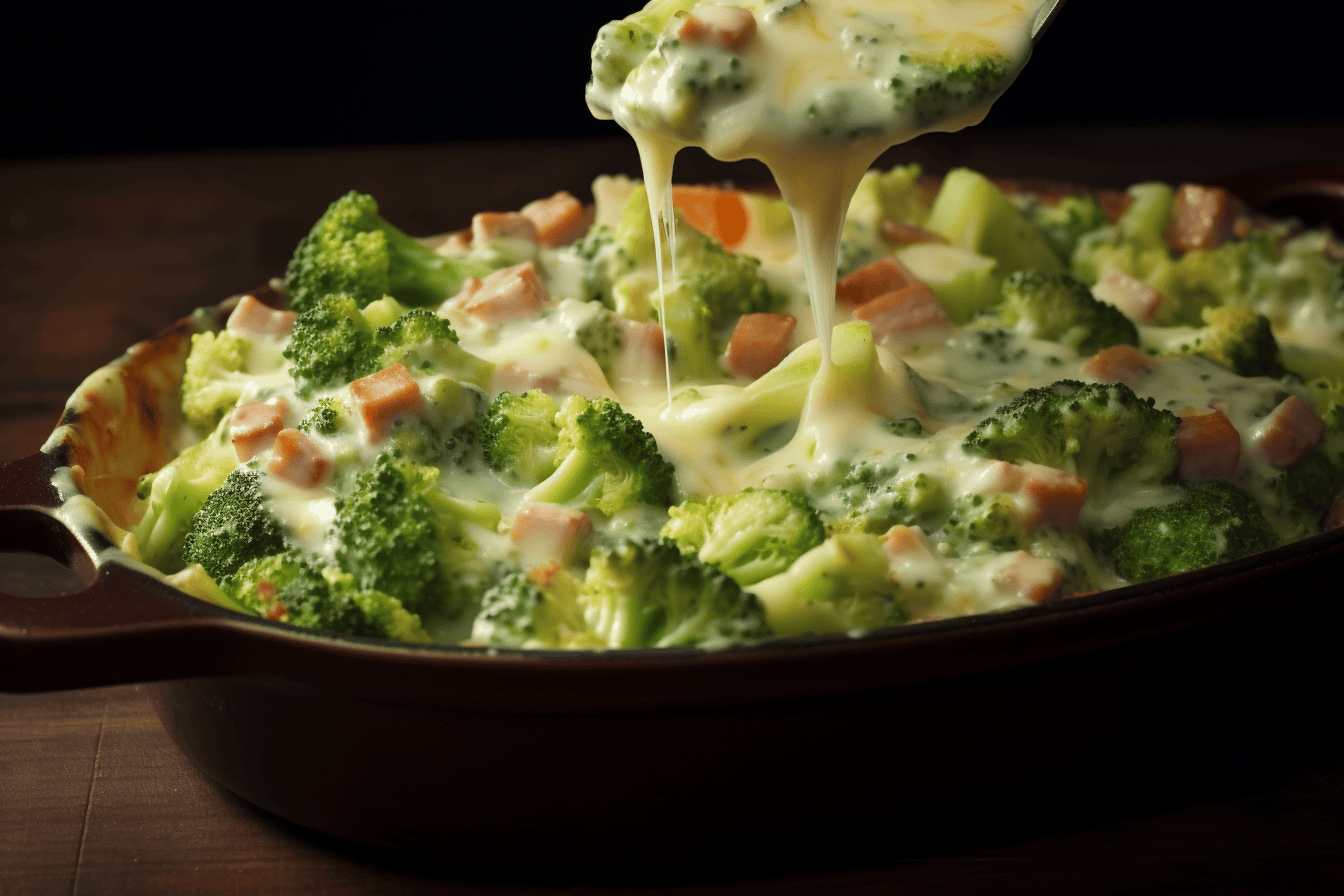 Three Cheese Ham and Broccoli Casserole
